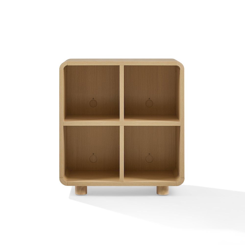 Zoe 4 Cube Record Player Stand With Vinyl Storage Ash. Picture 3