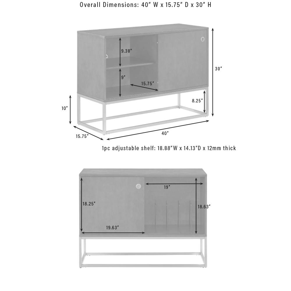 Byron Record Storage Media Console. Picture 14
