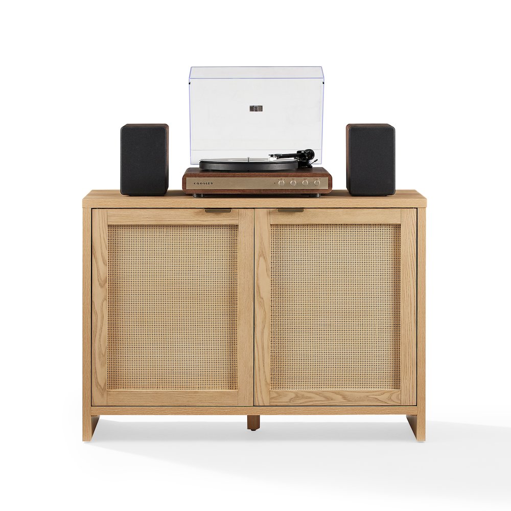 Kenji Record Player Cabinet with Vinyl Storage, Media Stand. Picture 3