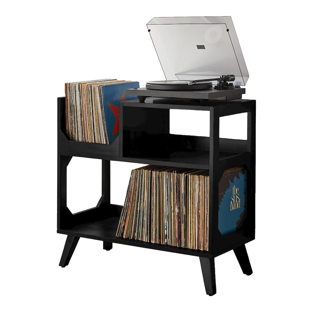 Asheville Medium Record Player Stand With Vinyl Storage. Picture 5
