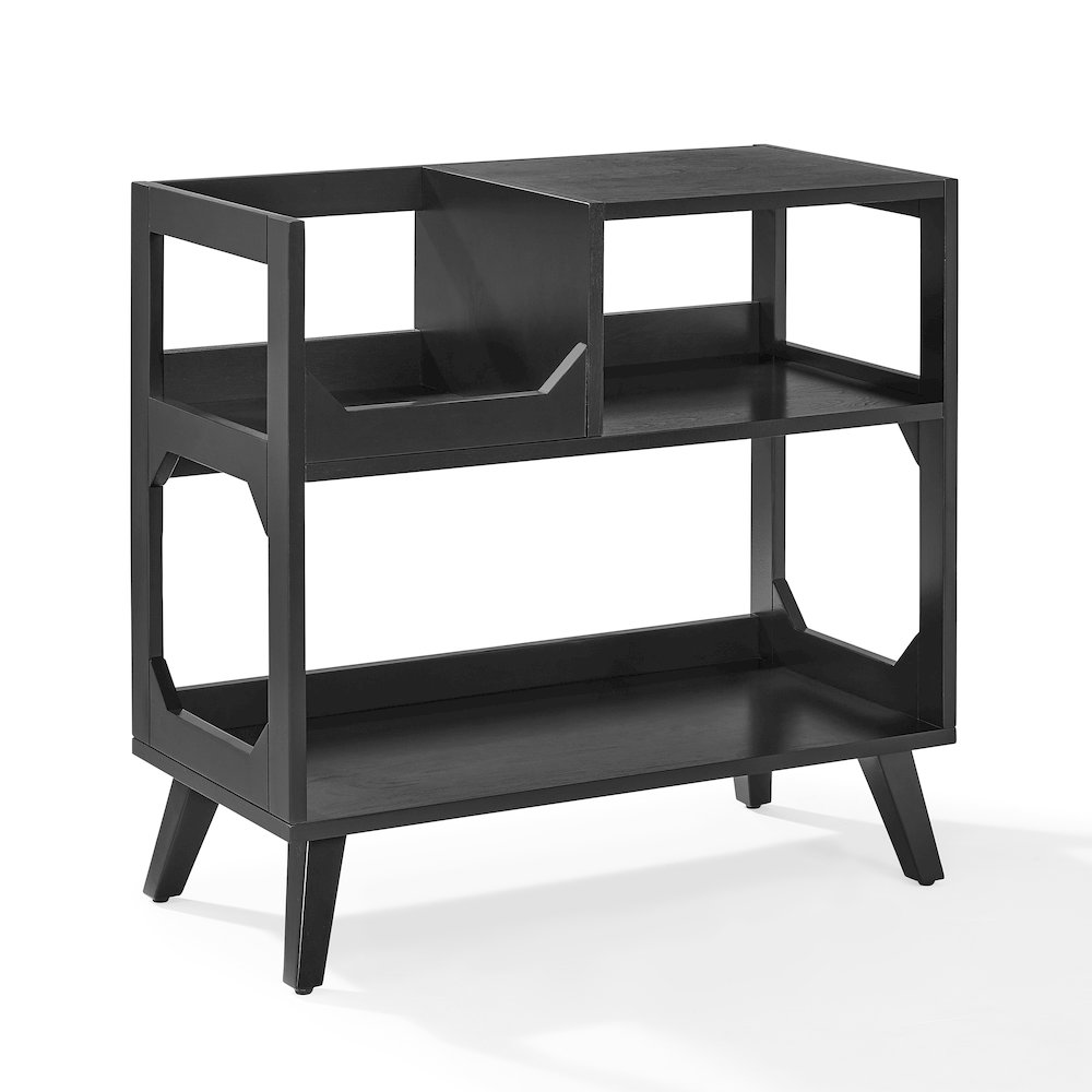 Asheville Medium Record Player Stand With Vinyl Storage. Picture 1