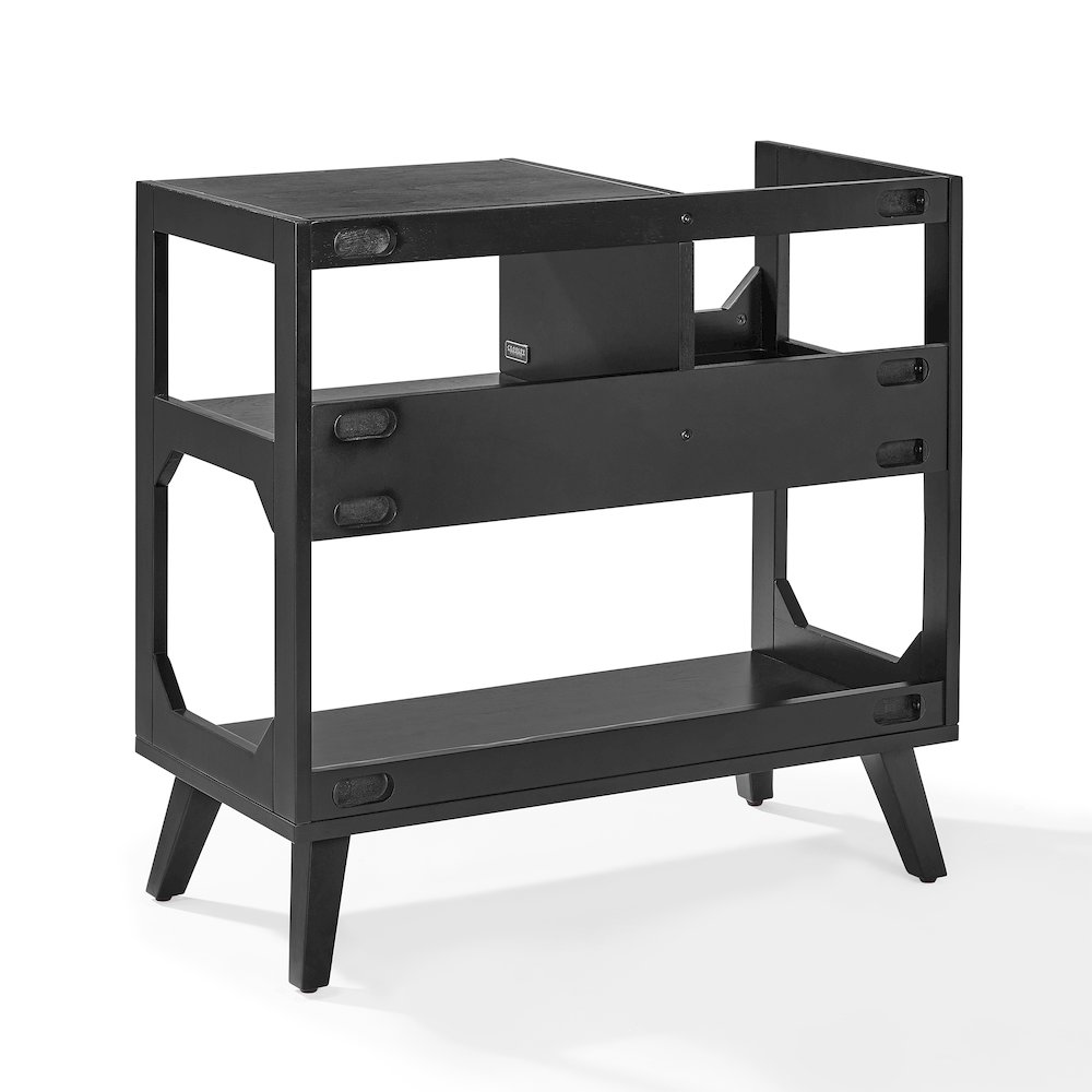 Asheville Medium Record Player Stand With Vinyl Storage. Picture 3