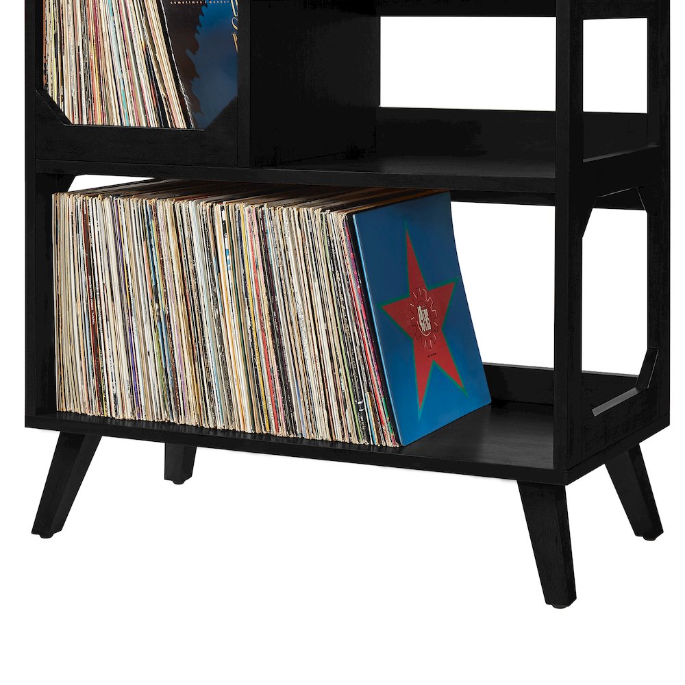 Asheville Medium Record Player Stand With Vinyl Storage. Picture 13