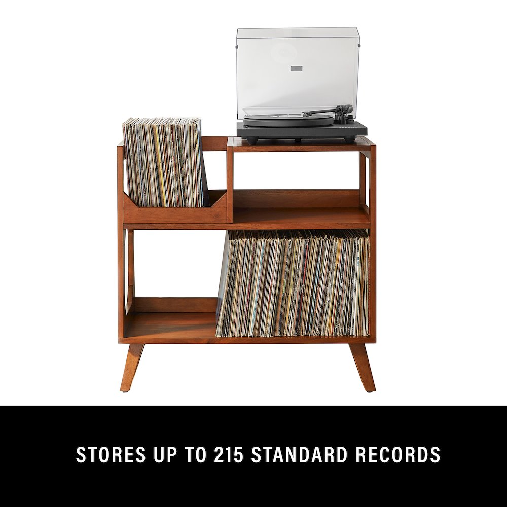 Asheville Medium Record Player Stand With Vinyl Storage. Picture 6
