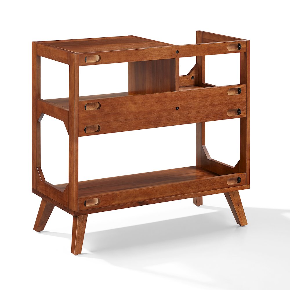 Asheville Medium Record Player Stand With Vinyl Storage. Picture 3