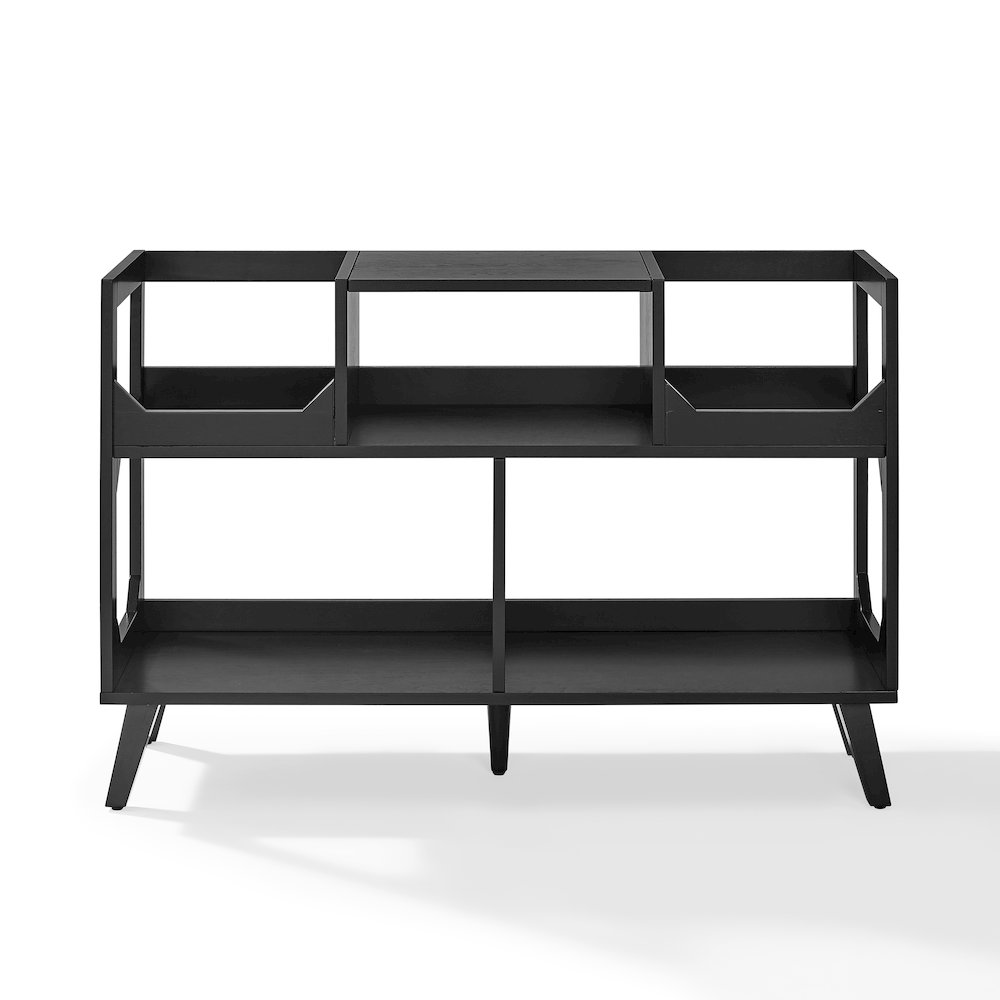 Asheville Large Record Player Stand With Vinyl Storage. Picture 2