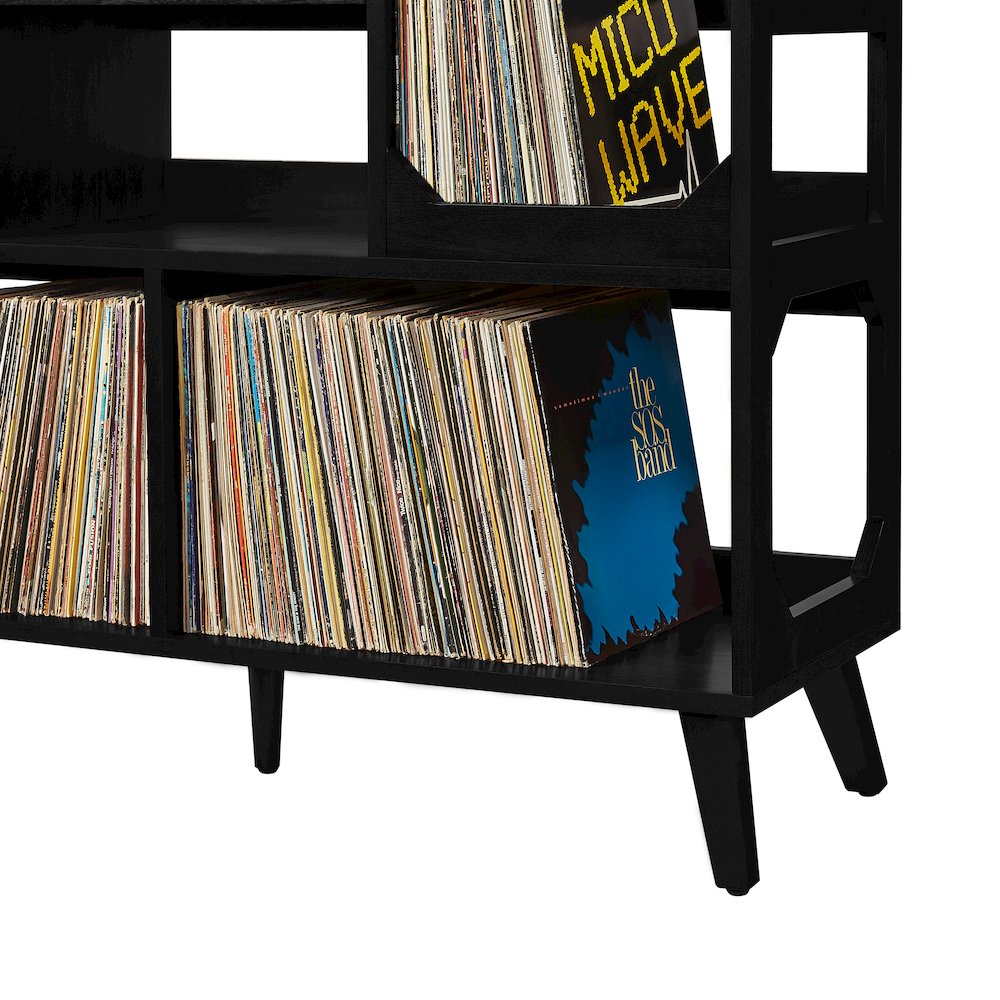 Asheville Large Record Player Stand With Vinyl Storage. Picture 12