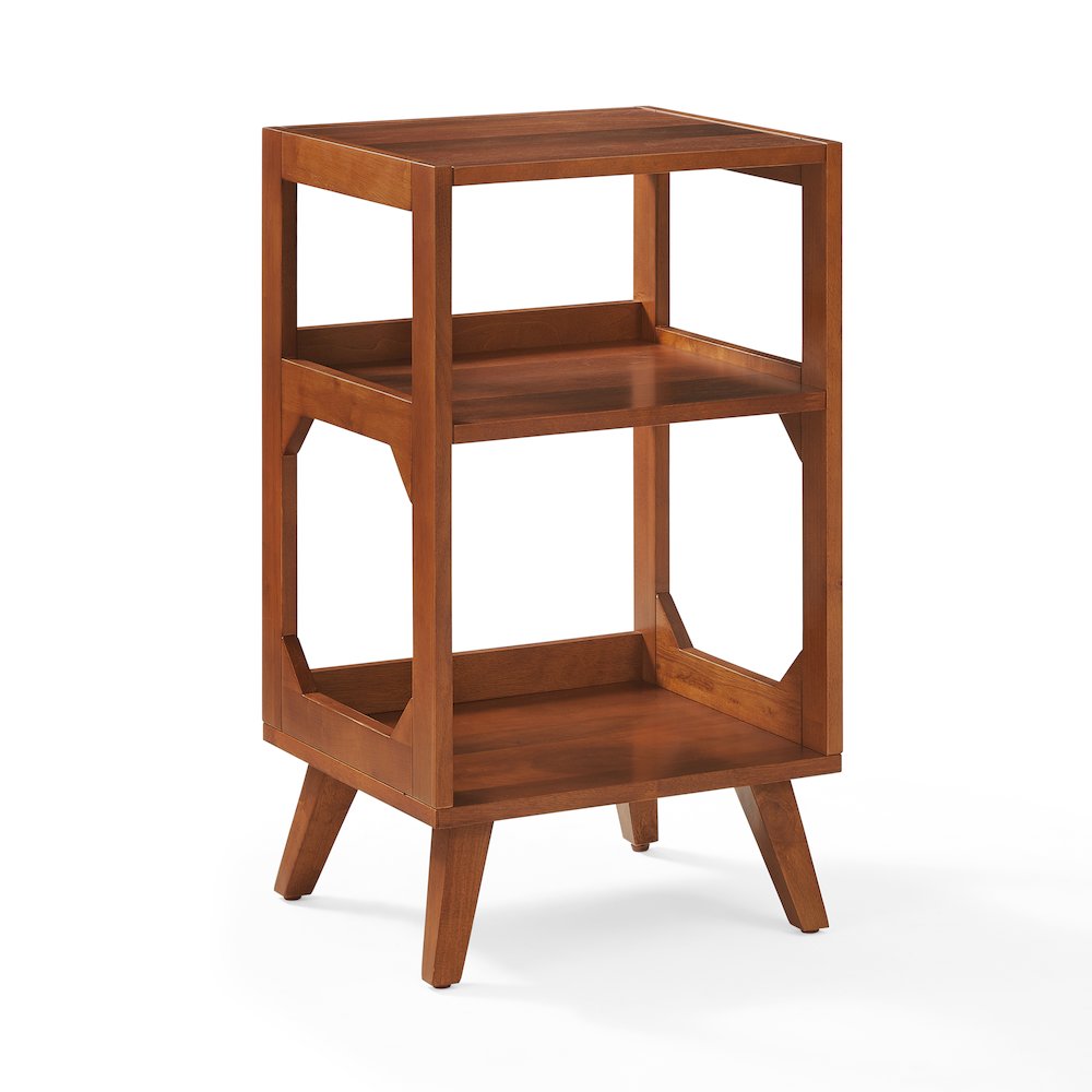 Asheville Small Record Player Stand With Vinyl Storage. Picture 1