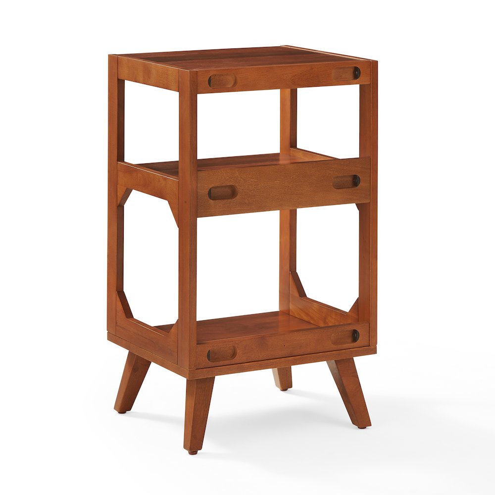Asheville Small Record Player Stand With Vinyl Storage. Picture 3