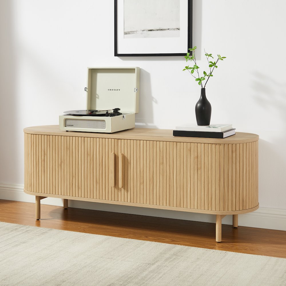 Ambrose Record Player Cabinet With Vinyl Storage. Picture 7