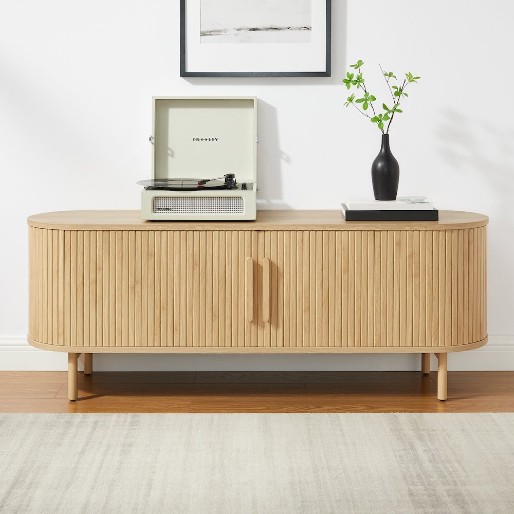 Ambrose Record Player Cabinet With Vinyl Storage. Picture 8