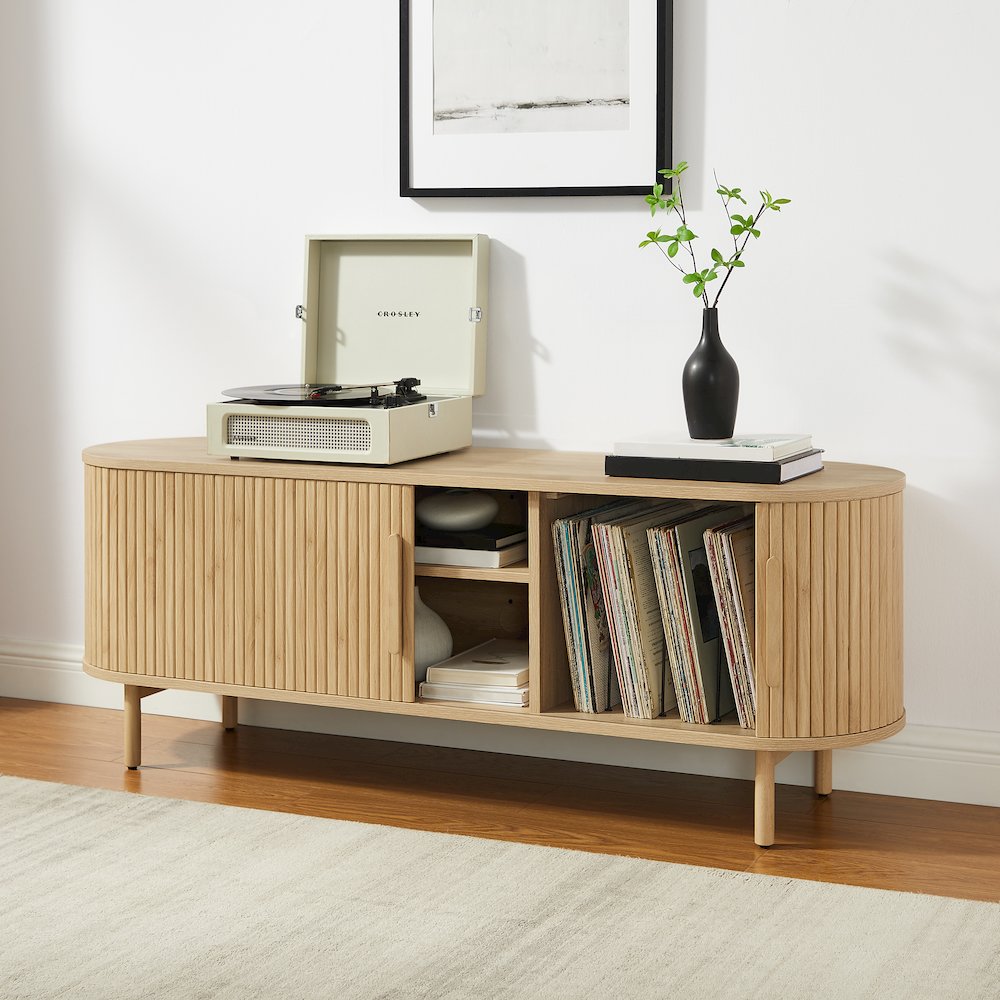 Ambrose Record Player Cabinet With Vinyl Storage. Picture 10