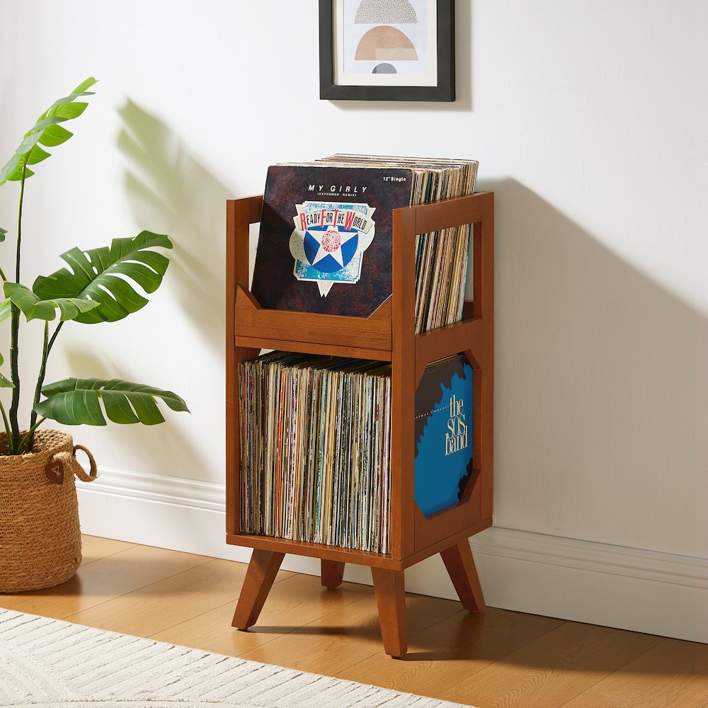 Asheville Small Vinyl Record Storage Stand. Picture 4