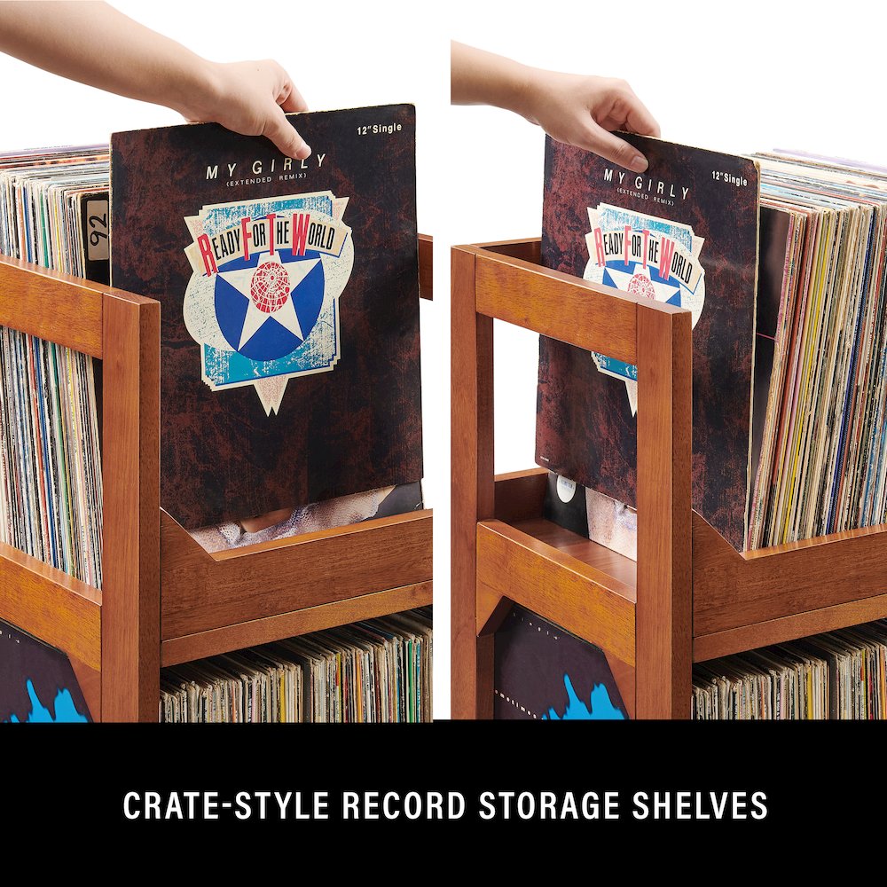 Asheville Small Vinyl Record Storage Stand. Picture 7