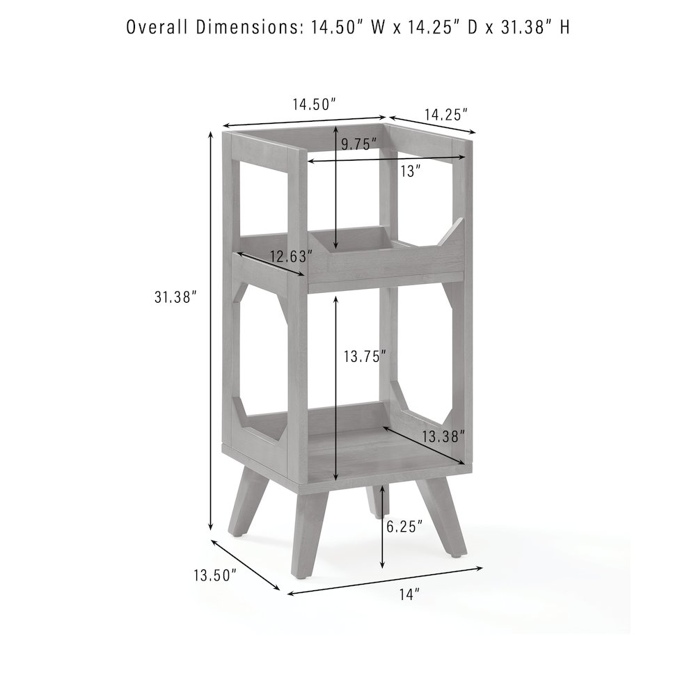 Asheville Small Vinyl Record Storage Stand. Picture 11