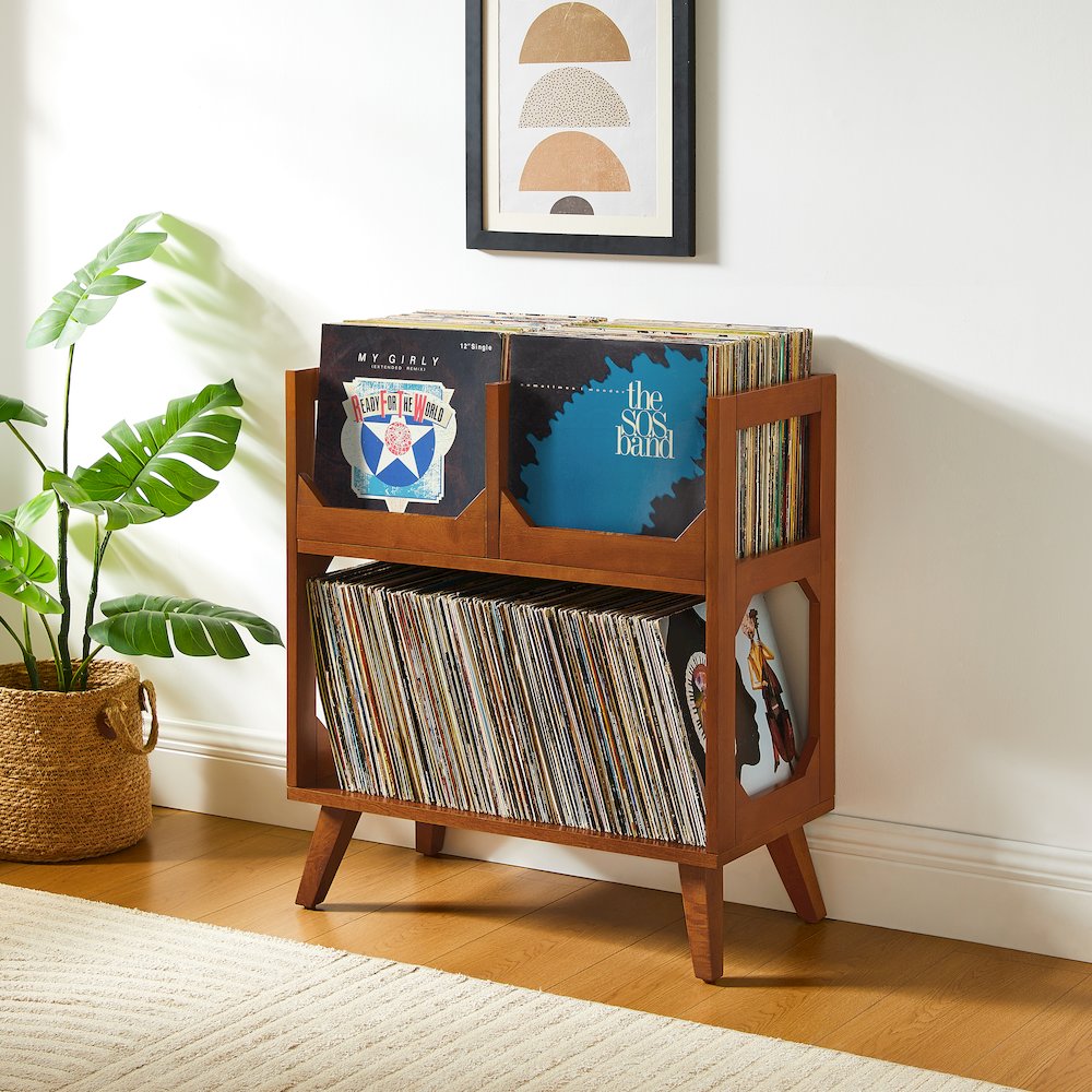 Asheville Medium Vinyl Record Storage Stand. Picture 4