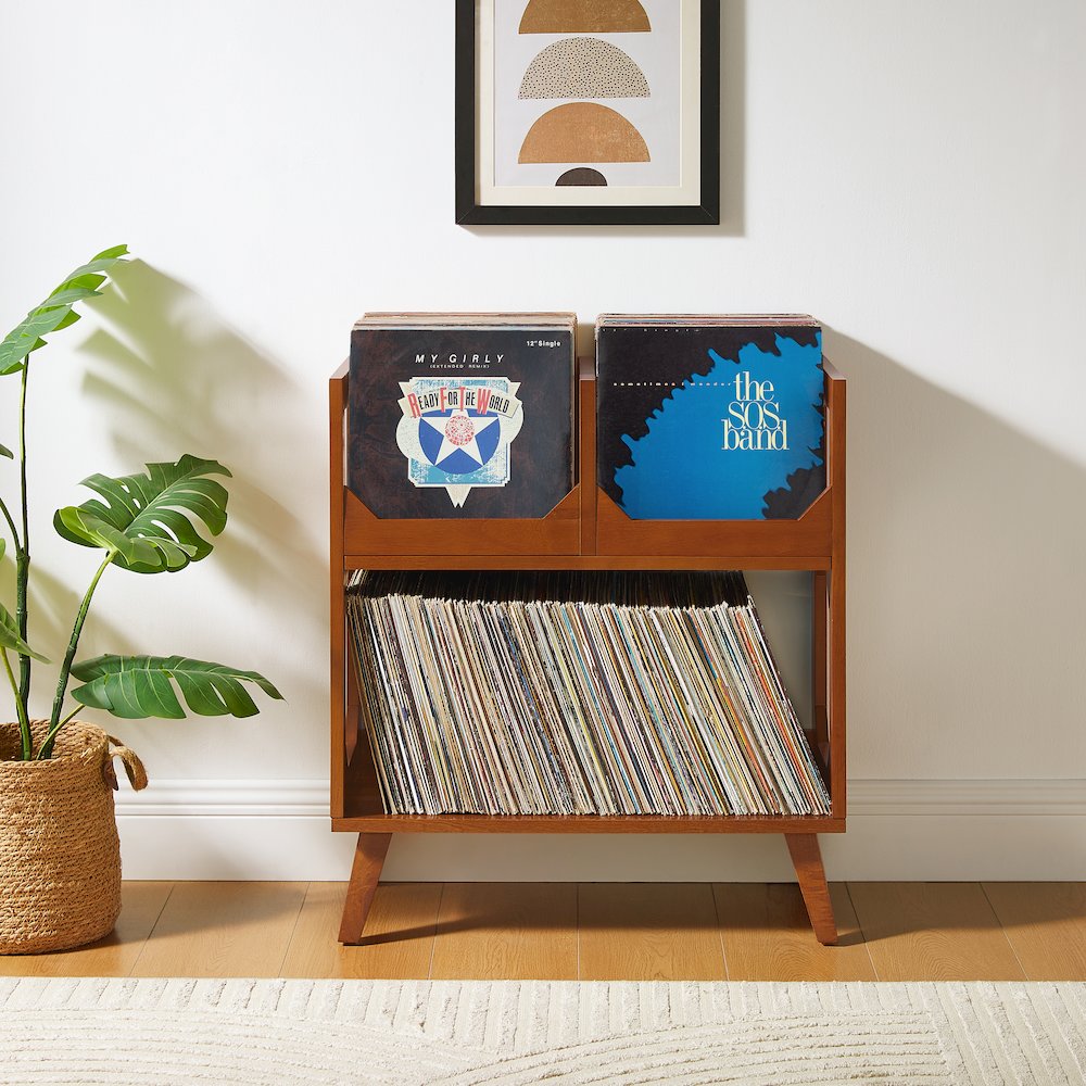 Asheville Medium Vinyl Record Storage Stand. Picture 5