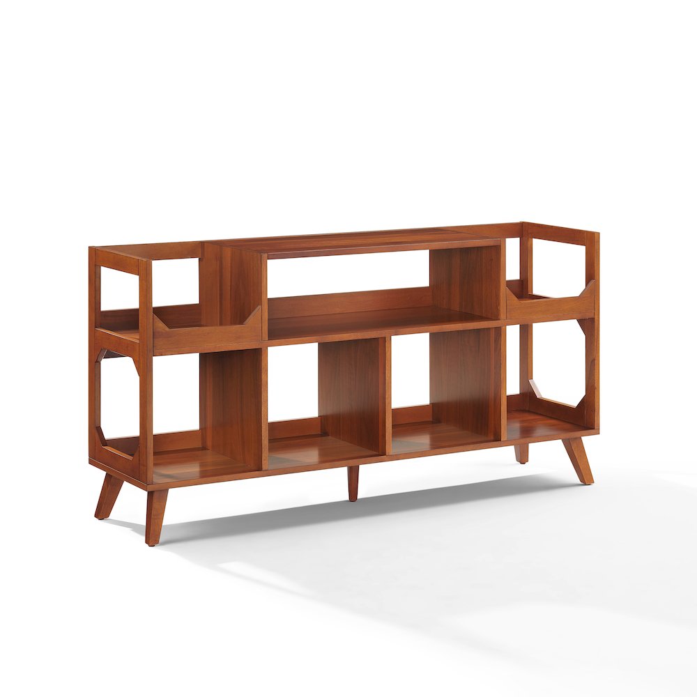 Asheville Xl Record Player Stand With Vinyl Storage Walnut. Picture 2