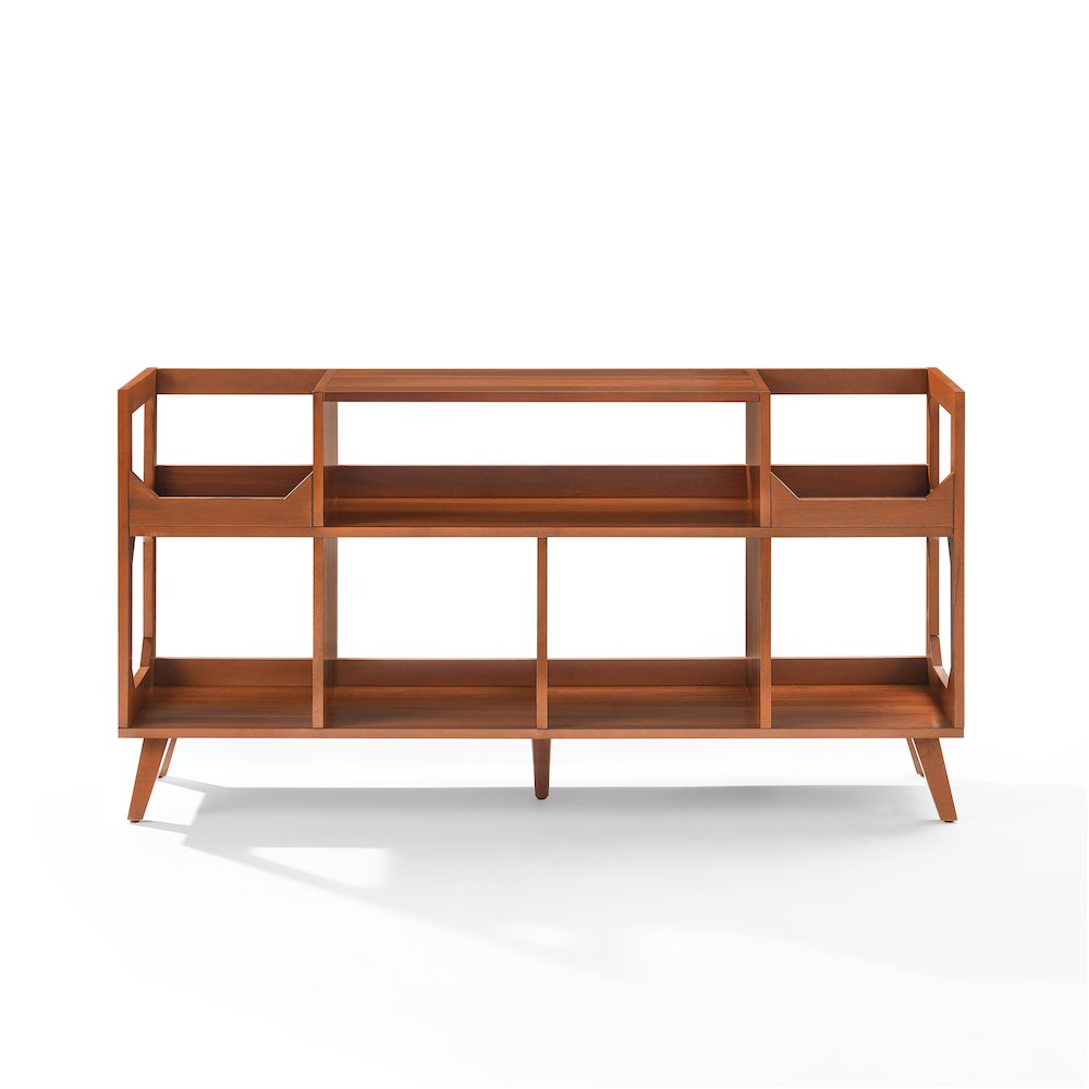 Asheville Xl Record Player Stand With Vinyl Storage Walnut. Picture 3