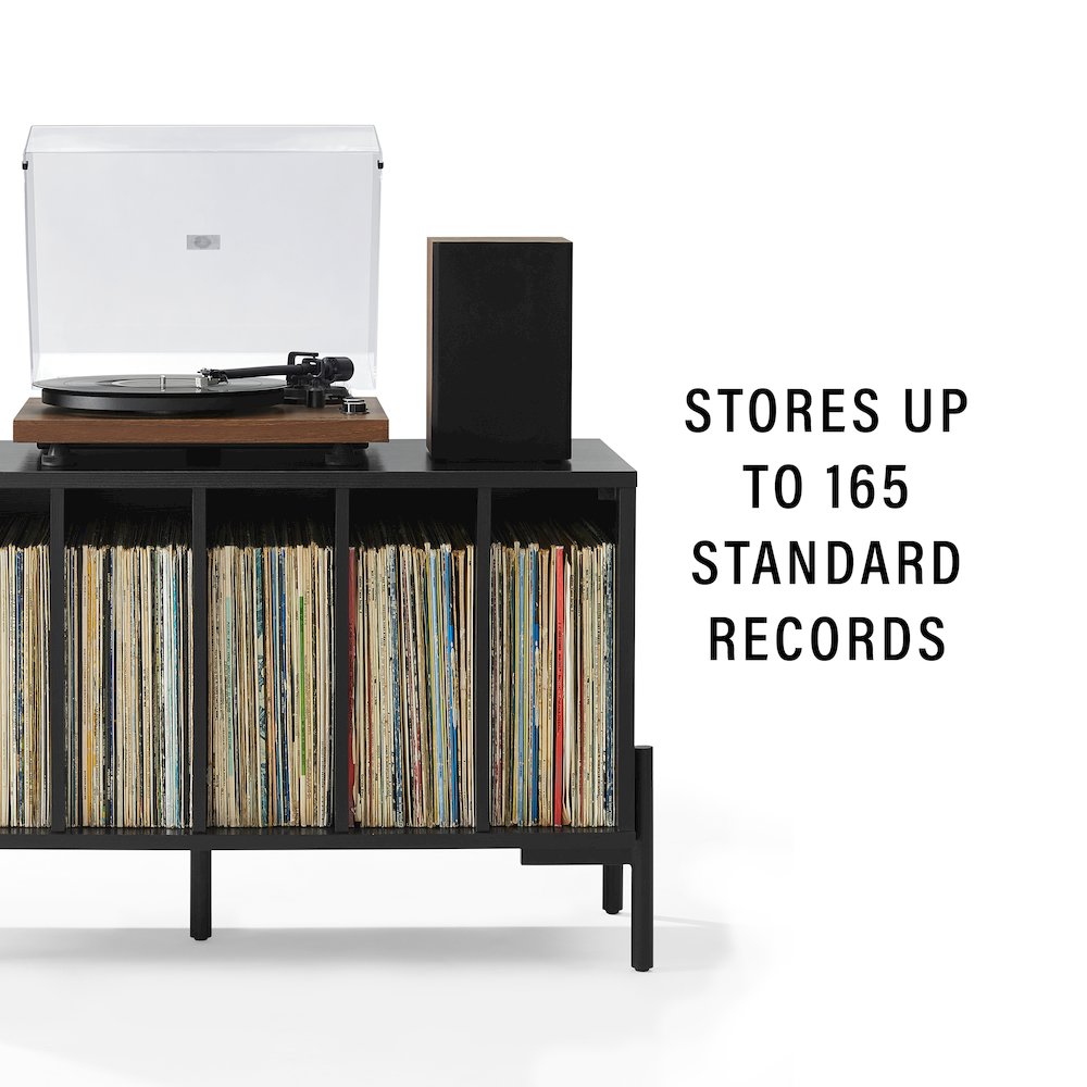 Greenwich Medium Record Player Stand With Vinyl Storage. Picture 7