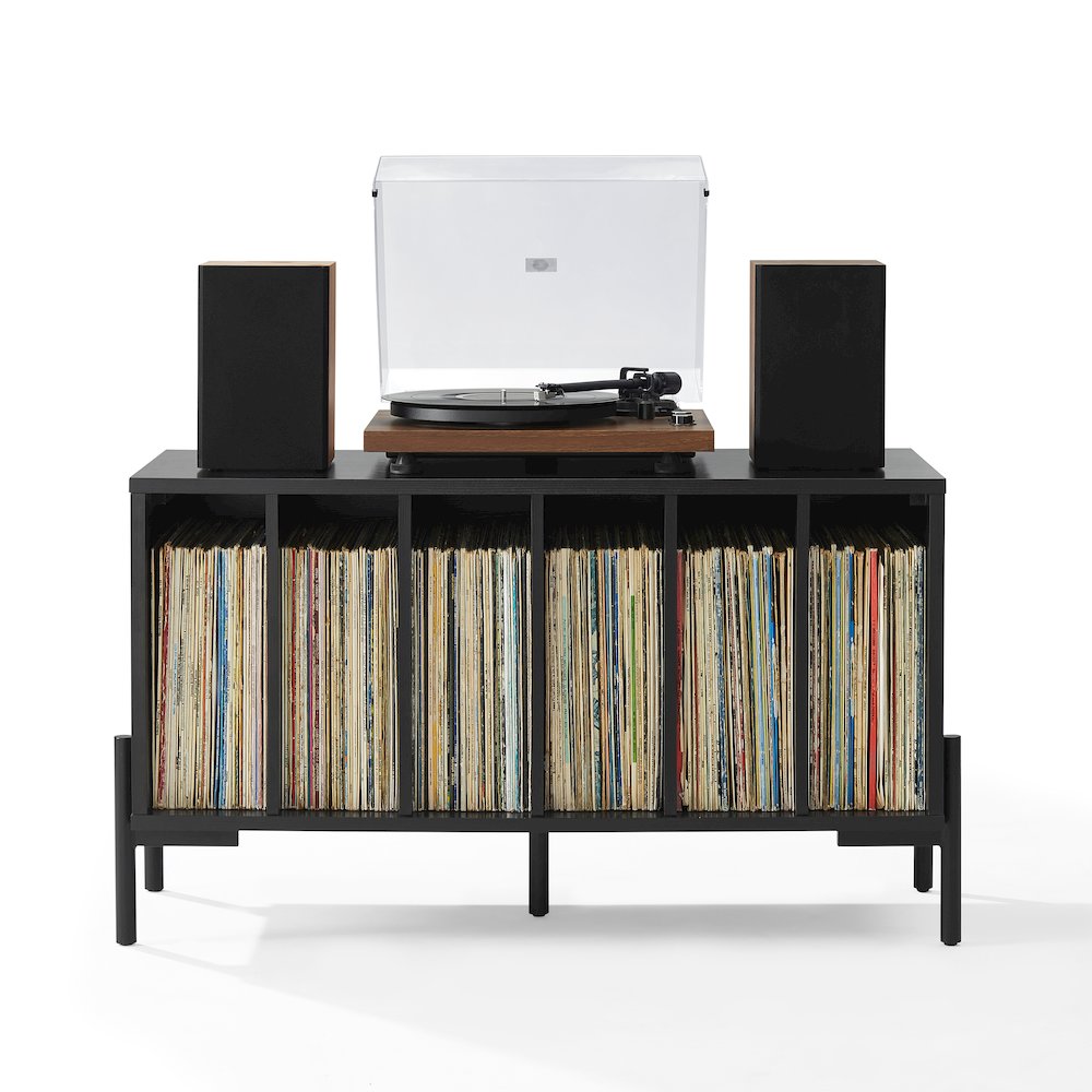 Greenwich Medium Record Player Stand With Vinyl Storage. Picture 4