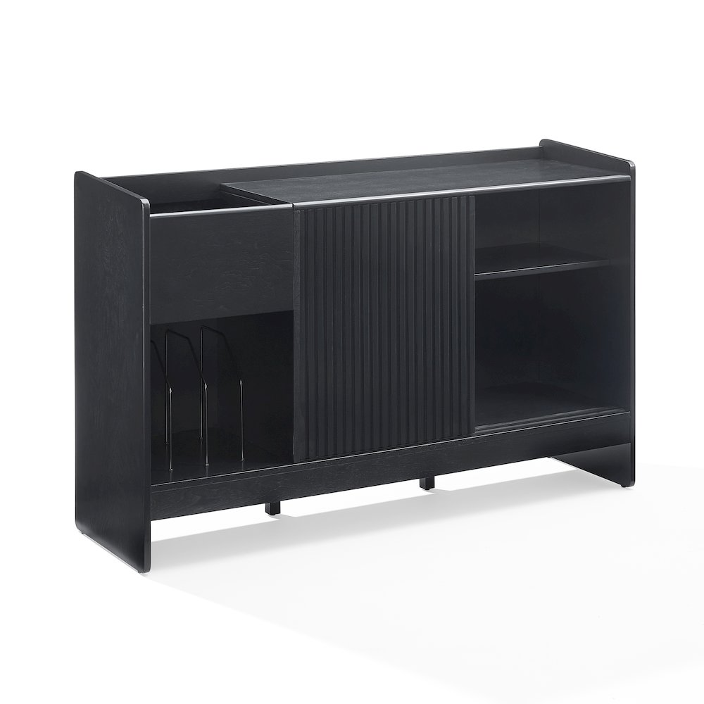 Arden Record Player Cabinet With Vinyl Storage. Picture 3