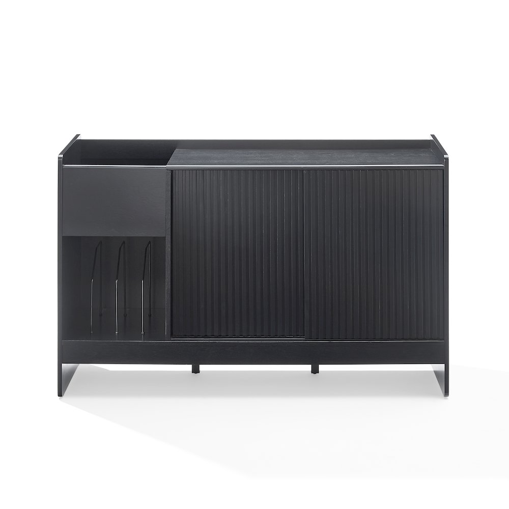 Arden Record Player Cabinet With Vinyl Storage. Picture 4