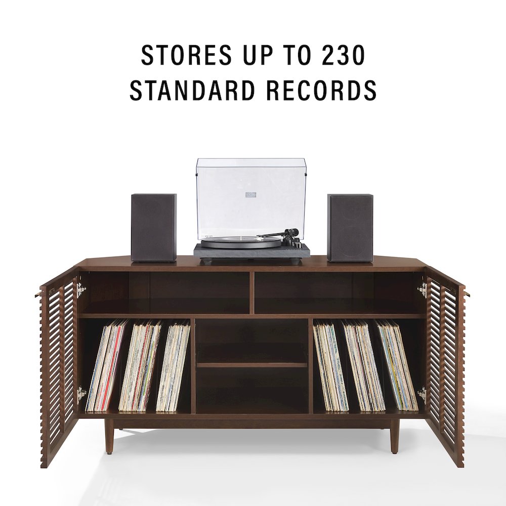 Cameron Corner Record Player Cabinet With Vinyl Storage. Picture 9