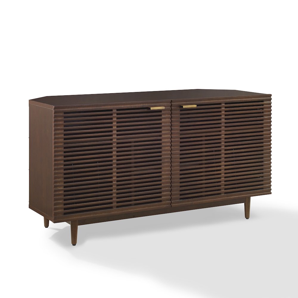 Cameron Corner Record Player Cabinet With Vinyl Storage. Picture 1