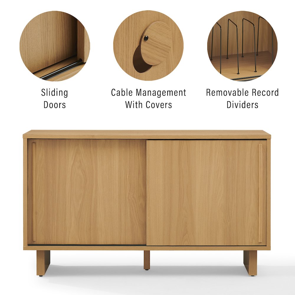 Gemma Medium Record Player Cabinet With Vinyl Storage. Picture 10