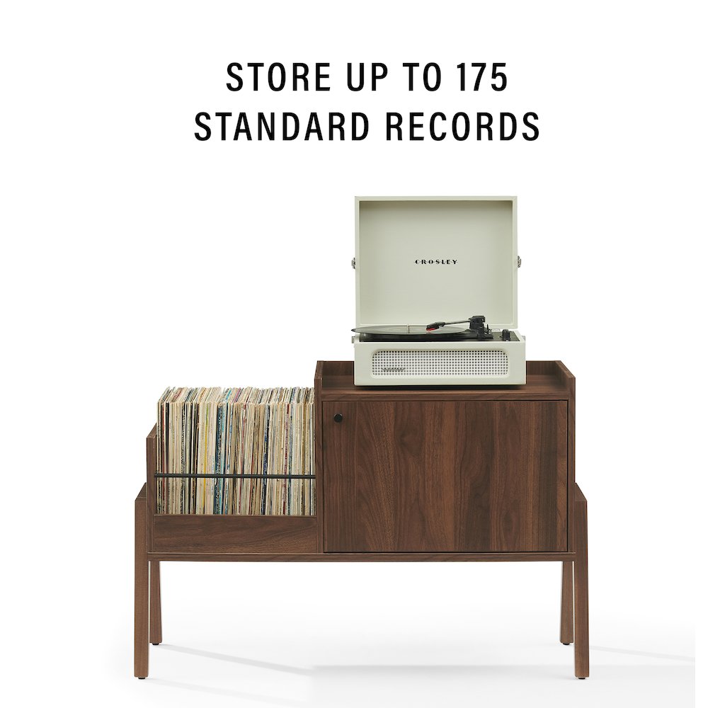Luna Record Player Cabinet With Vinyl Storage. Picture 6