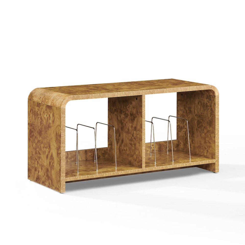 Ingrid Medium Record Player Stand With Vinyl Storage Maple. Picture 1