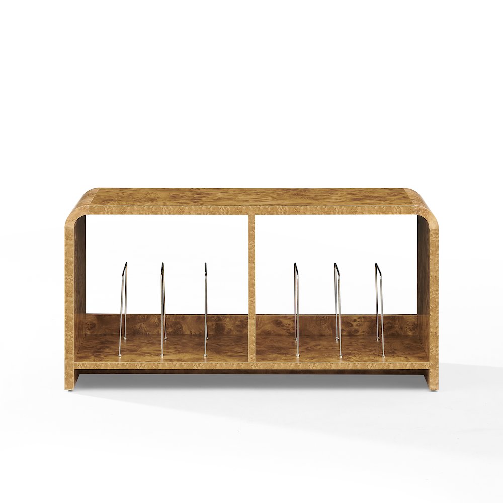 Ingrid Medium Record Player Stand With Vinyl Storage Maple. Picture 2