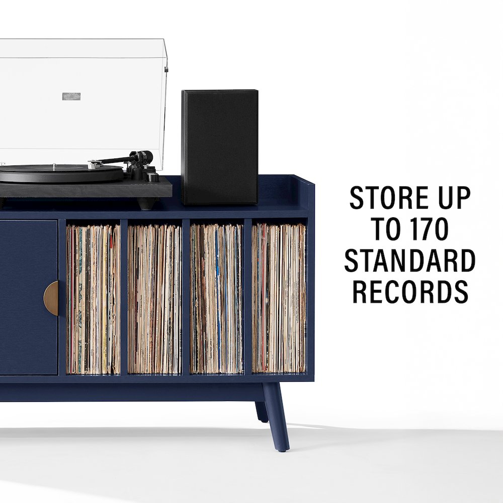 Skylar Mid-Century Record Player Cabinet with Vinyl Storage, Turntable Stand. Picture 9
