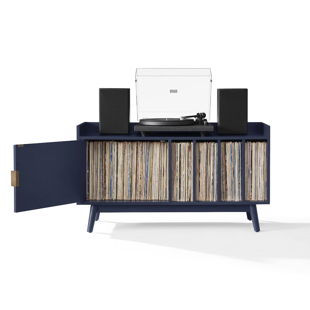 Skylar Mid-Century Record Player Cabinet with Vinyl Storage, Turntable Stand. Picture 5