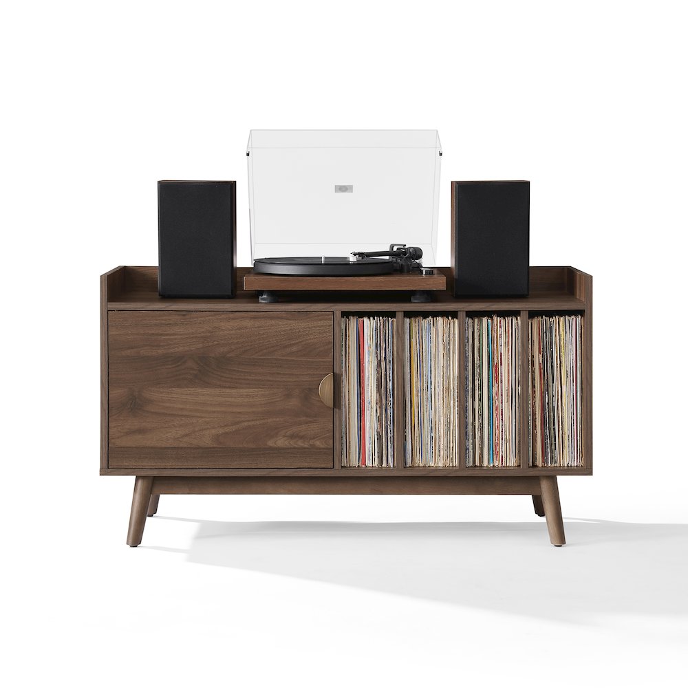Skylar Mid-Century Record Player Cabinet with Vinyl Storage, Turntable Stand. Picture 4