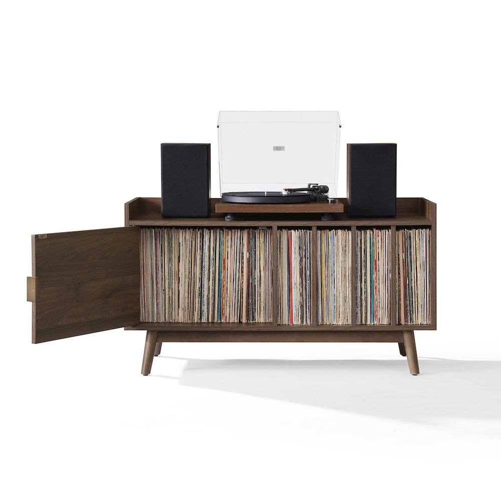 Skylar Mid-Century Record Player Cabinet with Vinyl Storage, Turntable Stand. Picture 5