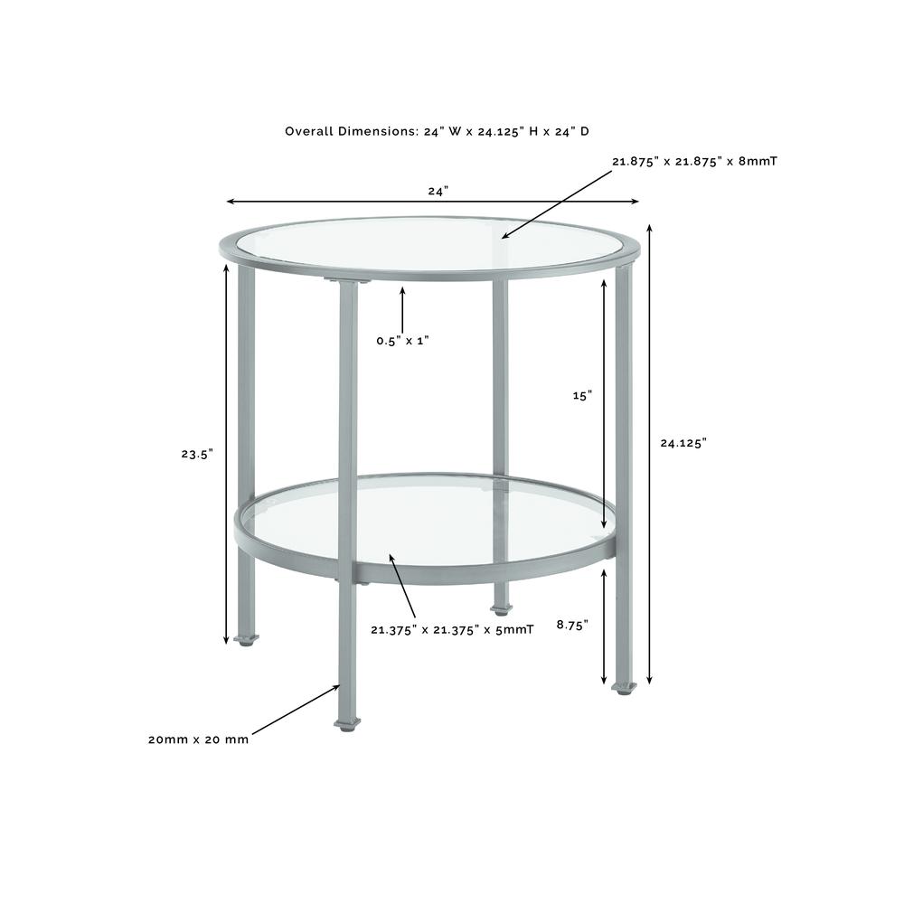 Aimee End Table Soft Gold. Picture 4