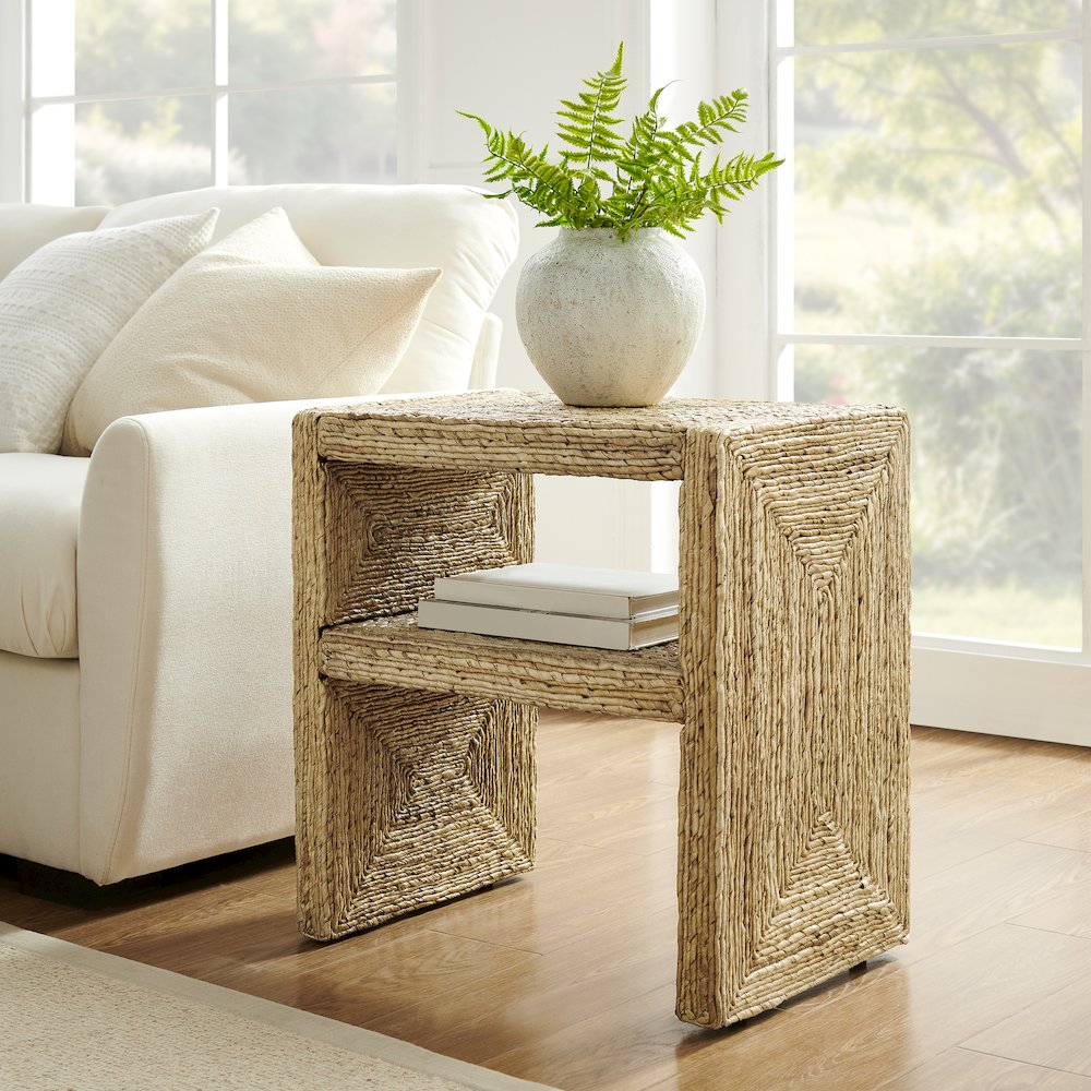 Marella End Table Banana Leaf. Picture 2