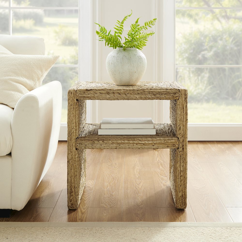 Marella End Table Banana Leaf. Picture 5