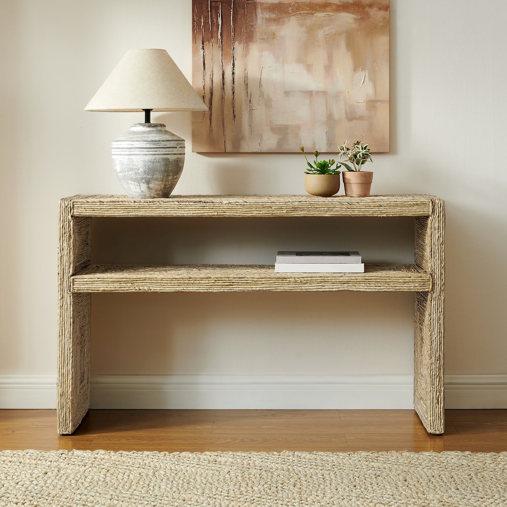 Marella Console Table Banana Leaf. Picture 5