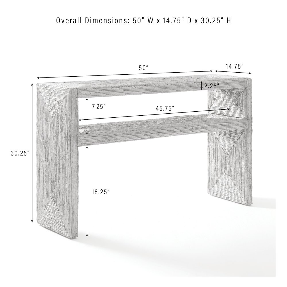 Marella Console Table Banana Leaf. Picture 6