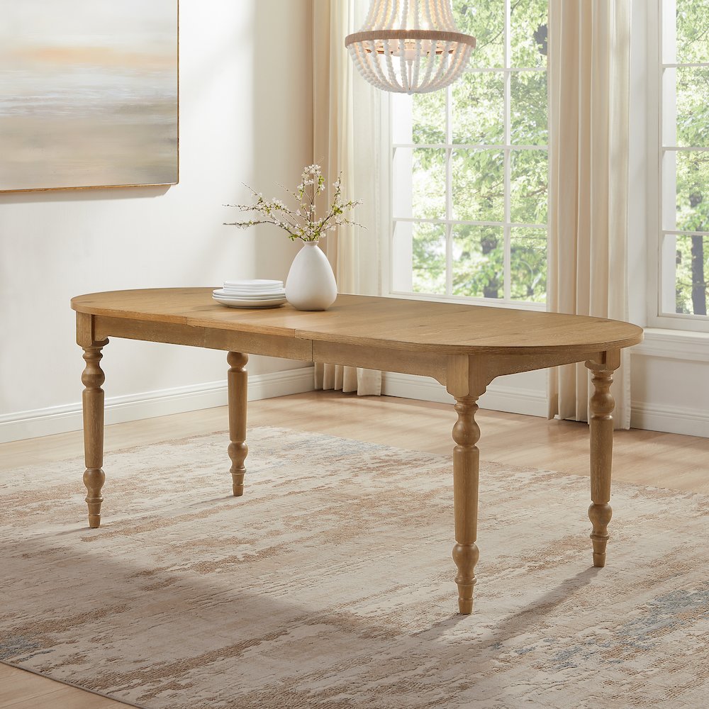 Daphne Dining Table Rustic Brown. Picture 2