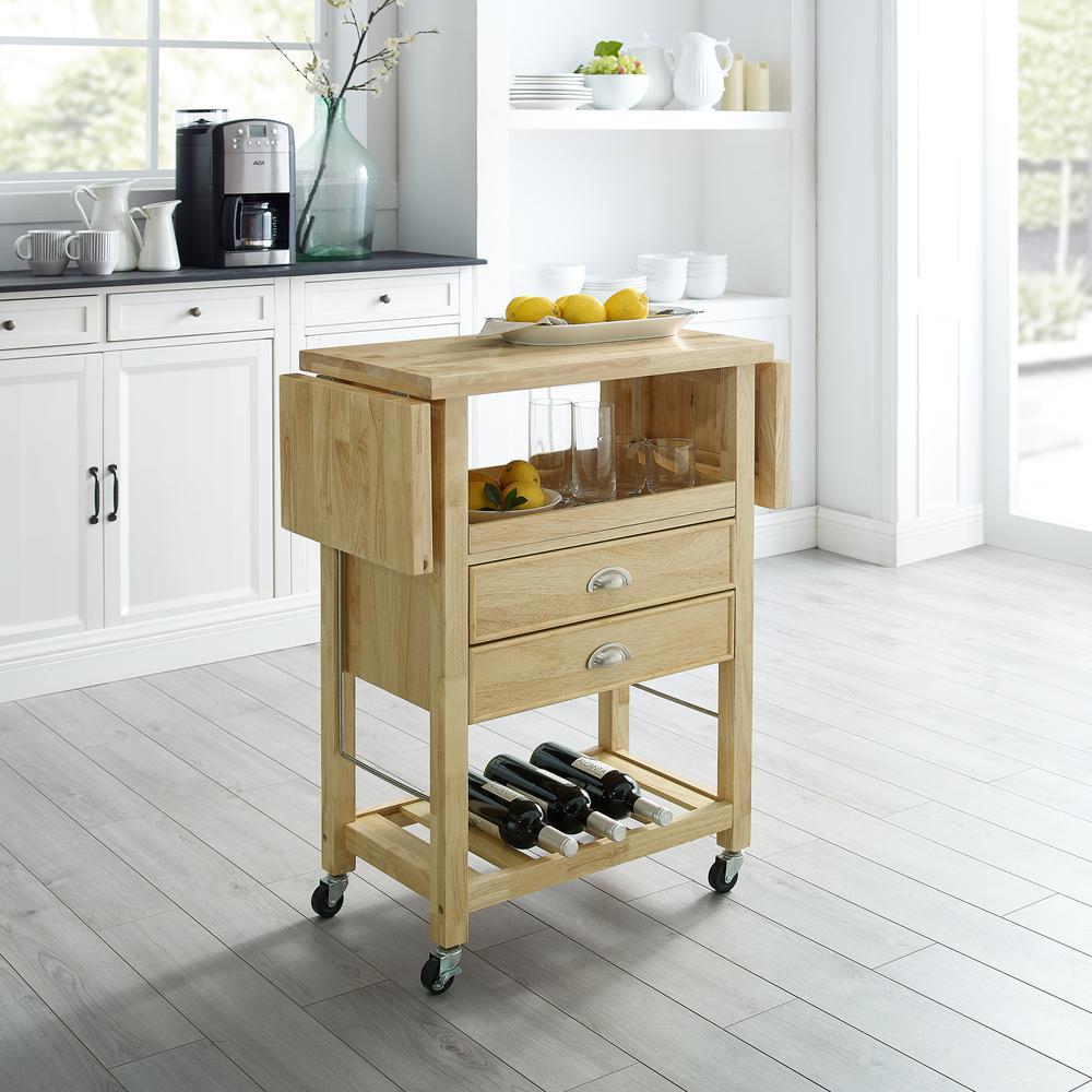 Bristol Double Drop Leaf Kitchen Cart. Picture 3