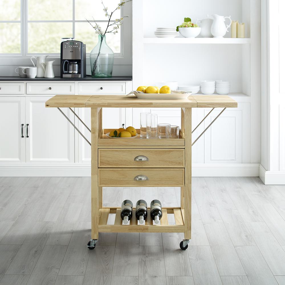 Bristol Double Drop Leaf Kitchen Cart. Picture 4