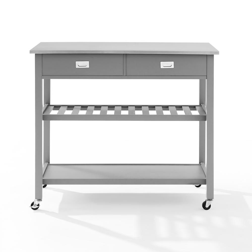 Chloe Stainless Steel Top Kitchen Island/Cart. Picture 11