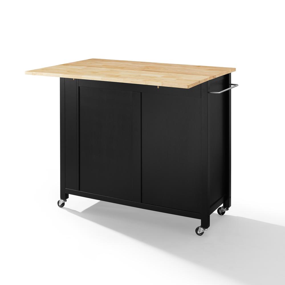 Savannah Wood Top Drop Leaf Kitchen Island/Cart. Picture 10
