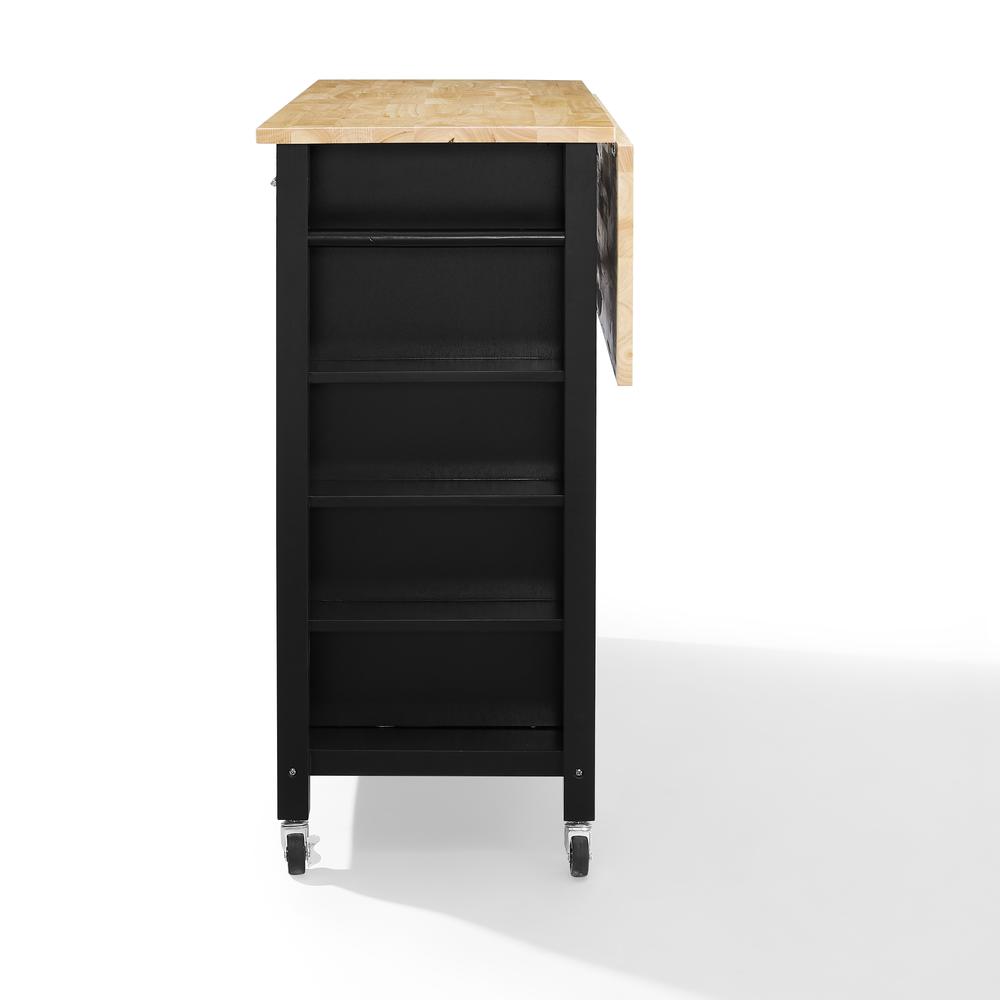 Savannah Wood Top Drop Leaf Kitchen Island/Cart. Picture 11