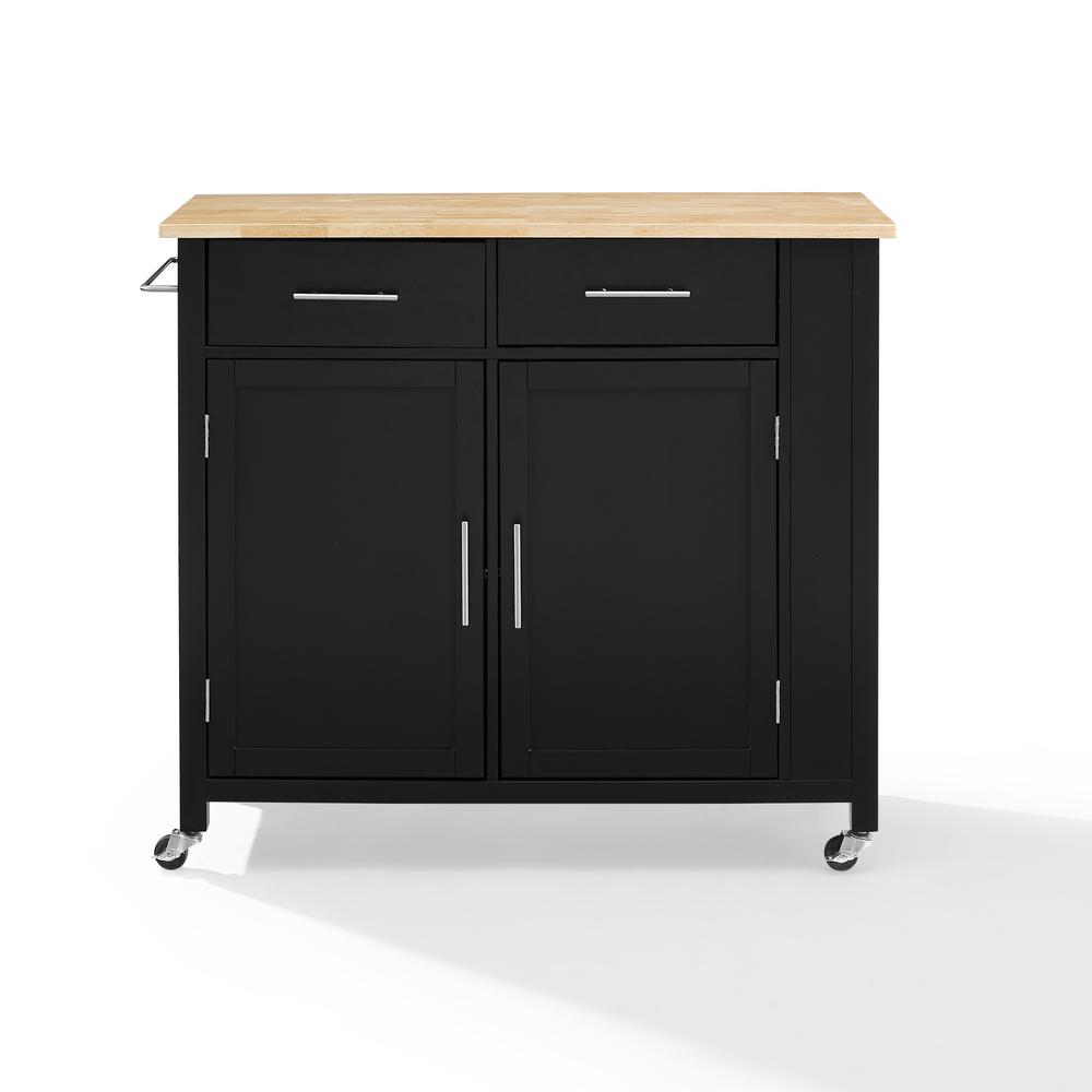 Savannah Wood Top Drop Leaf Kitchen Island/Cart. Picture 12