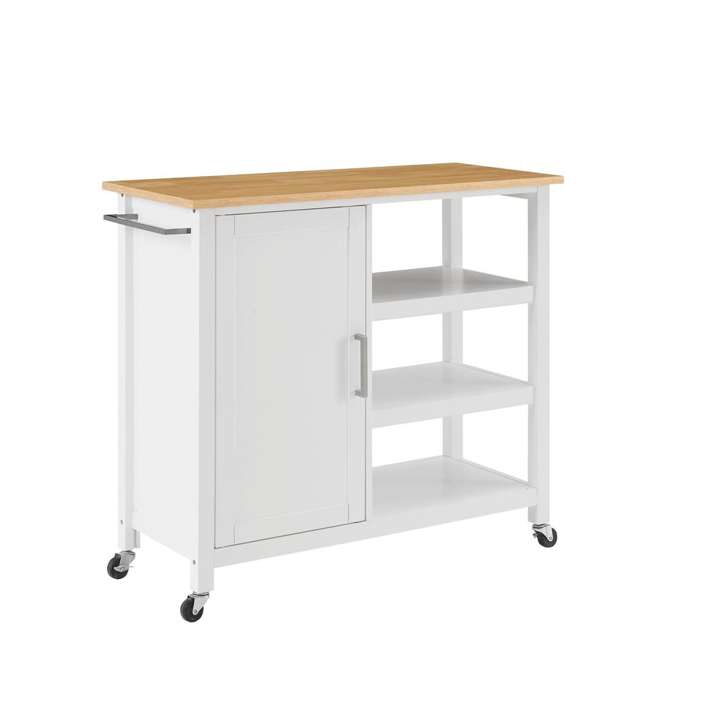 Tristan Open Kitchen Island/Cart. Picture 1